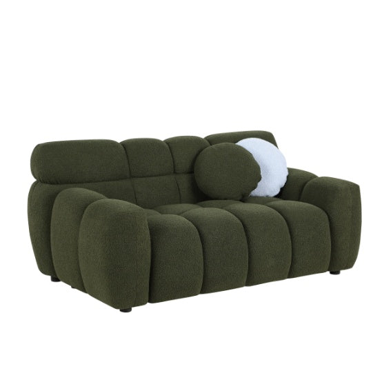 Modern Upholstered Green Sofa