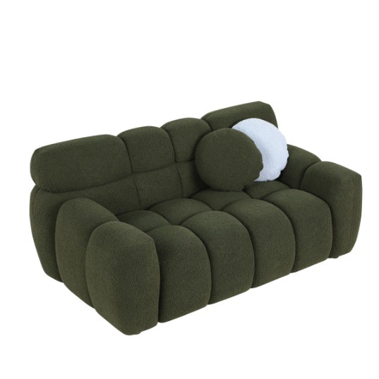 Modern Upholstered Green Sofa