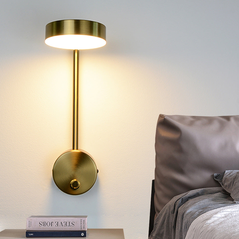 Bedside Rotary Key Wall Lamp