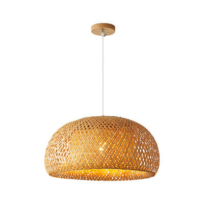 Luxury Japanese Bamboo Woven Pastoral Chandelier