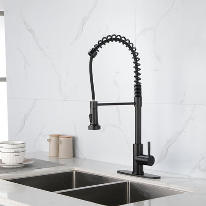 Modern Solid Brass Spring Kitchen Sink Faucet