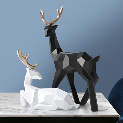 Luxury Resin Deer Decorative Statue