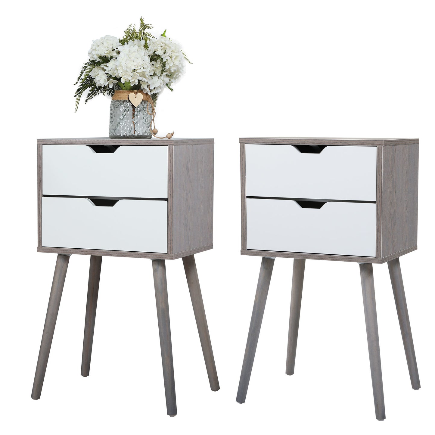 Modern Two Piece Nightstand Set