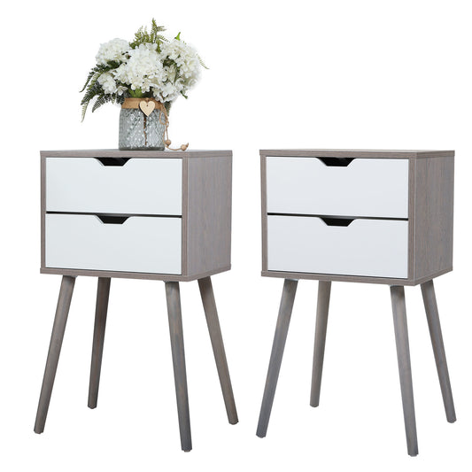 Modern Two Piece Nightstand Set