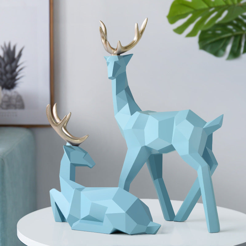 Luxury Resin Deer Decorative Statue