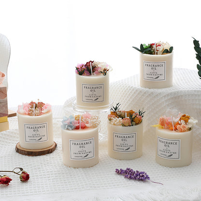 Luxury Romantic Dried Flower Candles