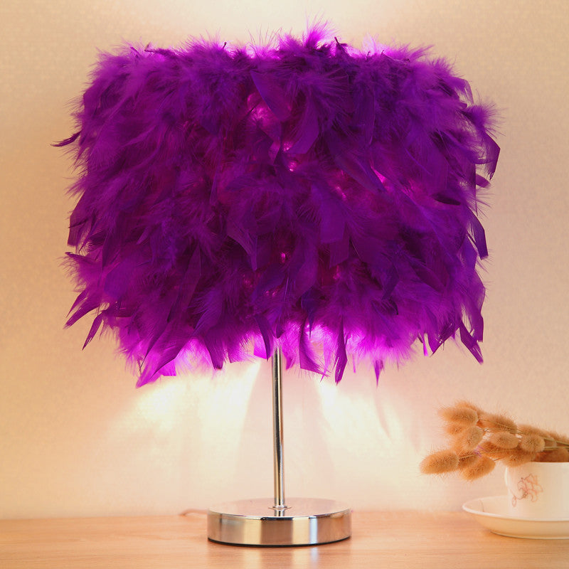 Feather night light