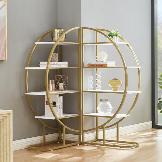 Modern 4-Tier Open Bookshelf