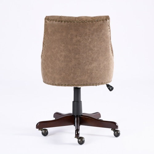 Retro Style Sheepskin Home Office Chair