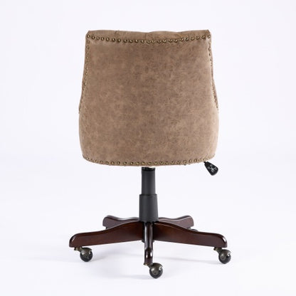 Retro Style Sheepskin Home Office Chair