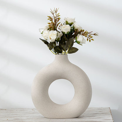 Porcelain Frosted Biscuit Vase