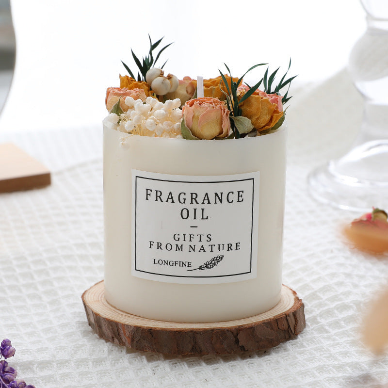 Luxury Romantic Dried Flower Candles