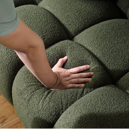 Modern Upholstered Green Sofa