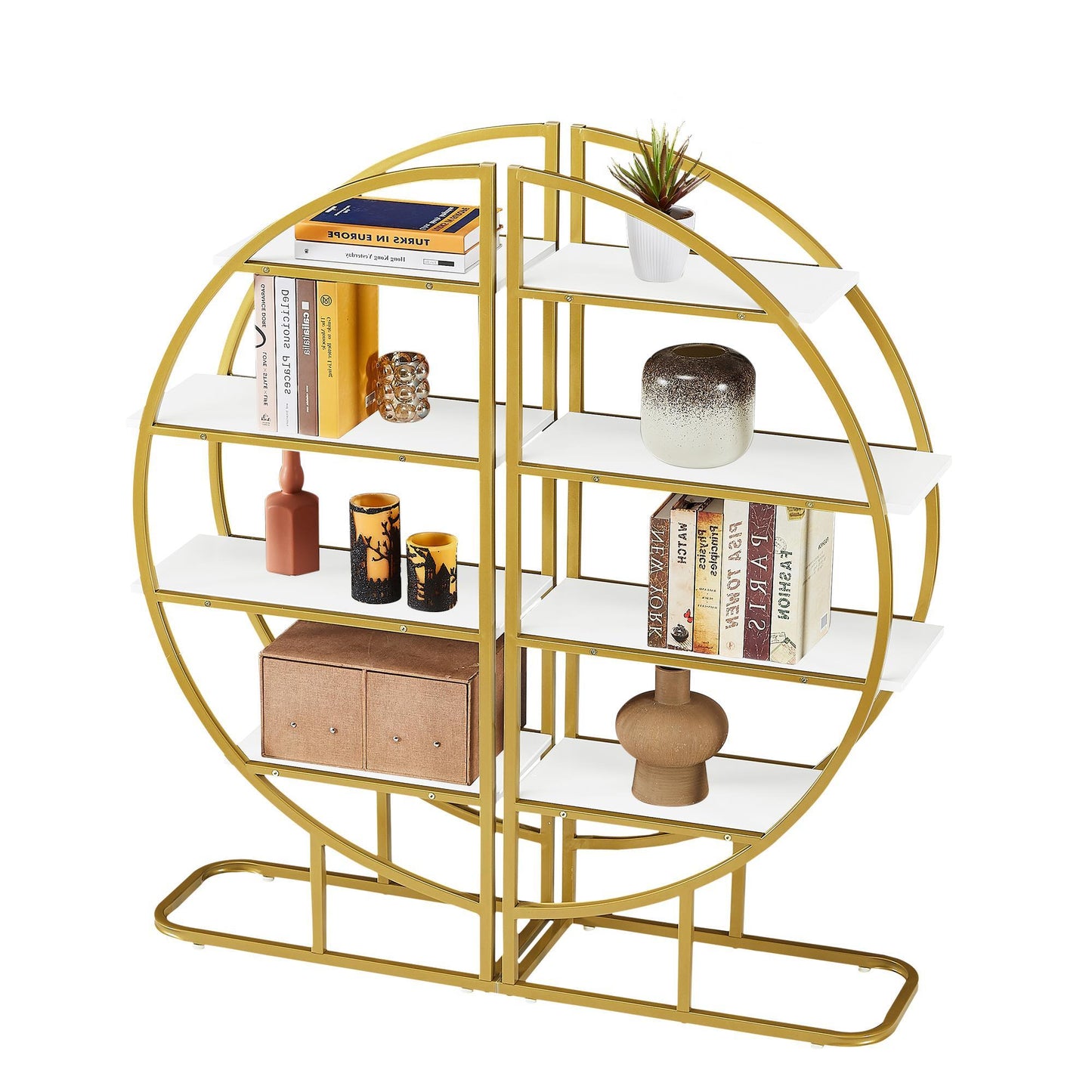 Modern 4-Tier Open Bookshelf