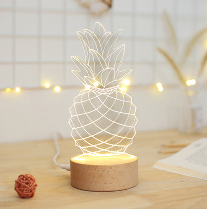 Decorative Pineapple Bedside Table Lamp