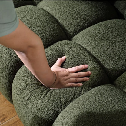 Modern Upholstered Green Sofa