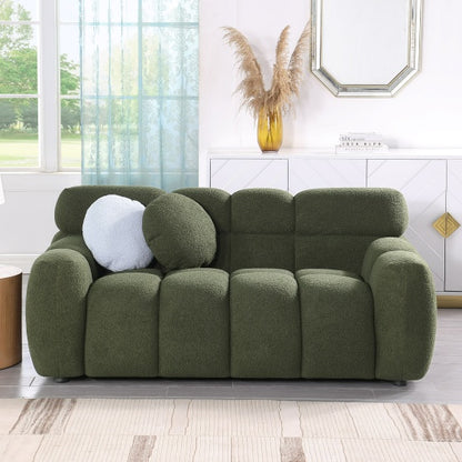 Modern Upholstered Green Sofa