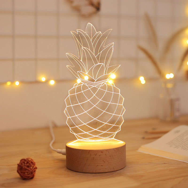 Decorative Pineapple Bedside Table Lamp