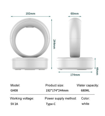 Anti-gravity Countercurrent Air Humidifier