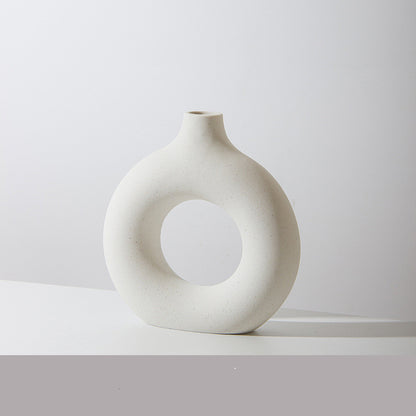 Porcelain Frosted Biscuit Vase