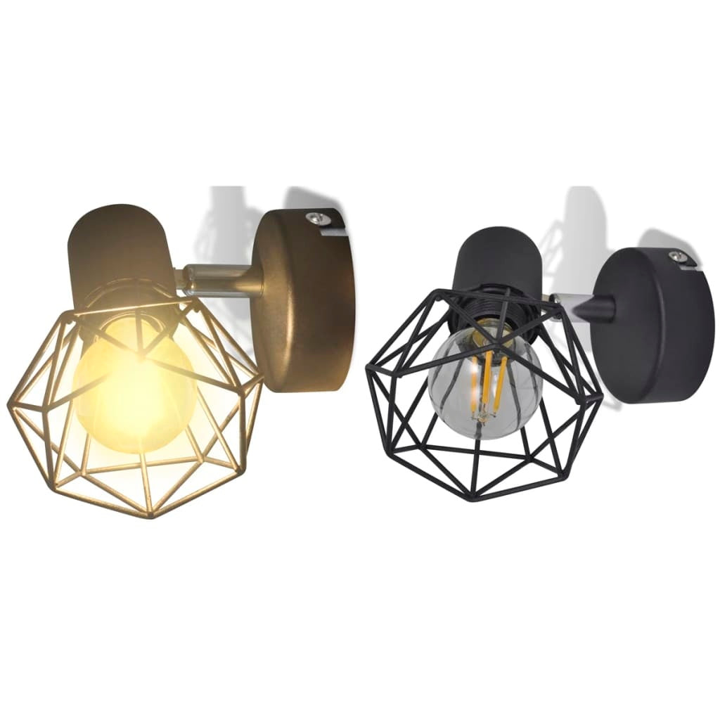 Industrial Wall Mounted Lamp Set