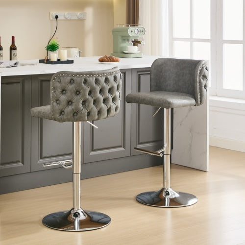 Luxury Swivel Barstool Set