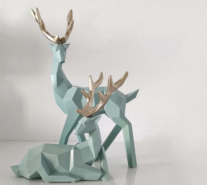 Luxury Resin Deer Decorative Statue