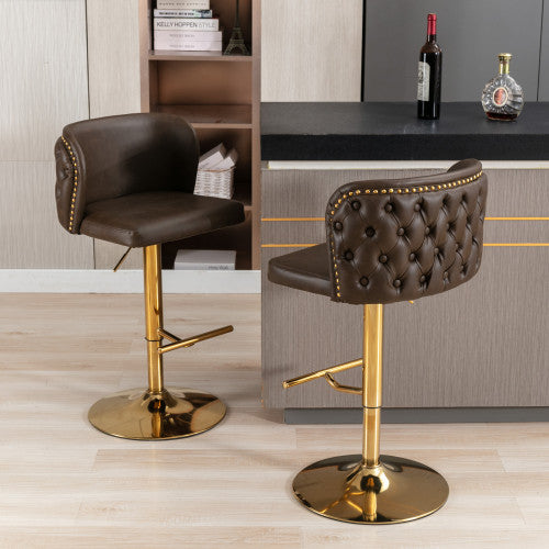 Luxury Swivel Barstool Set