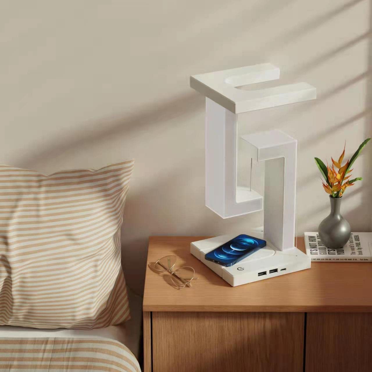 Suspension Table Lamp with Wireless Charging