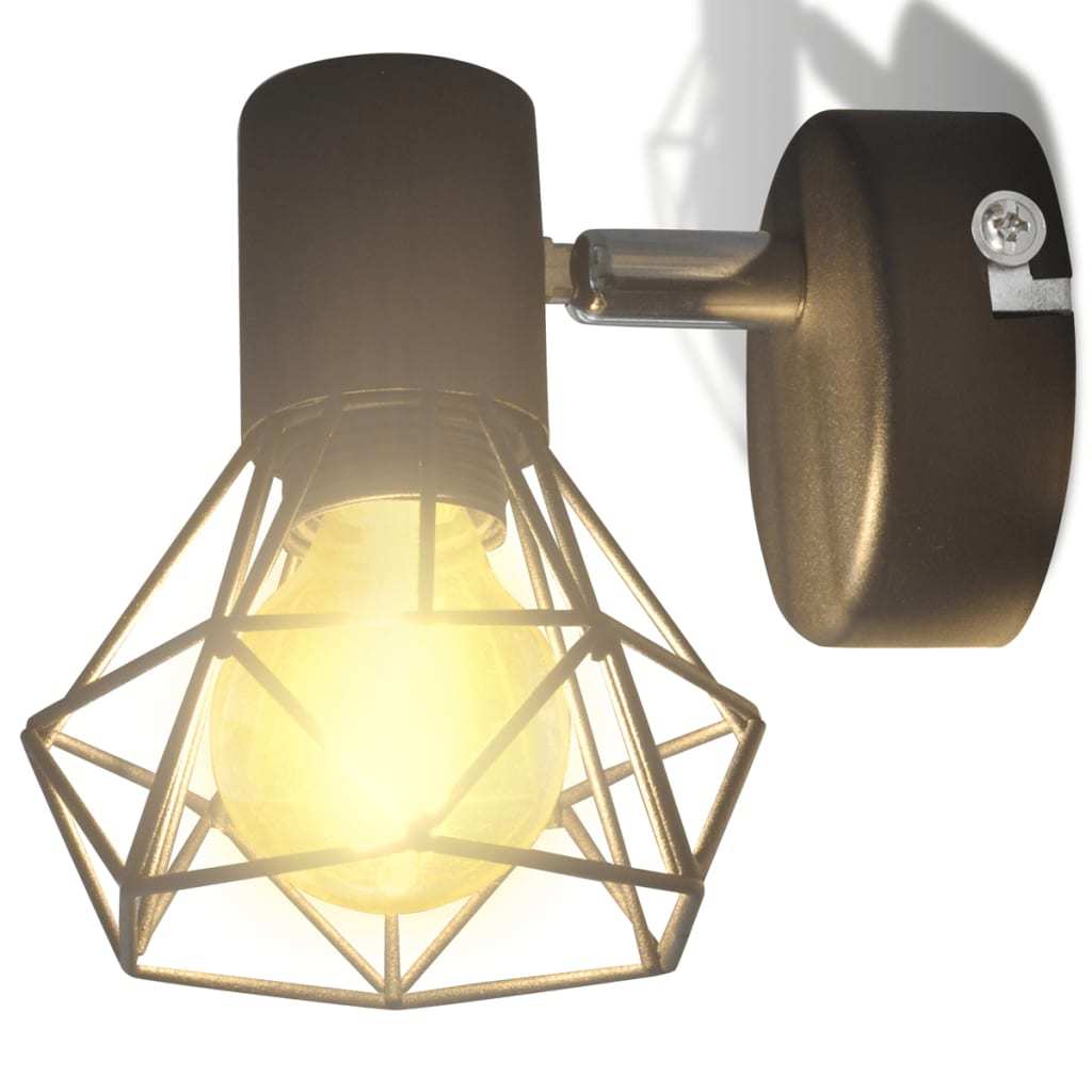 Industrial Wall Mounted Lamp Set