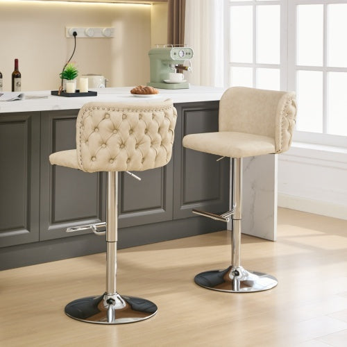 Luxury Swivel Barstool Set