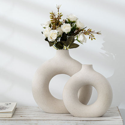 Porcelain Frosted Biscuit Vase