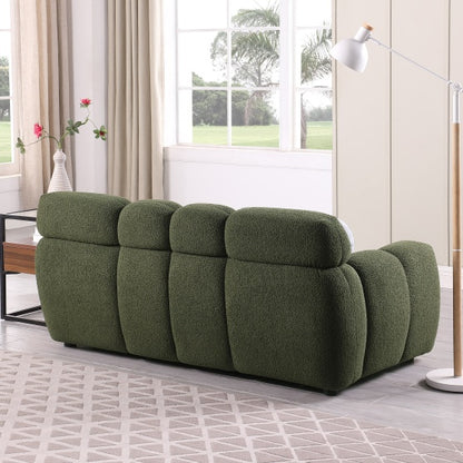 Modern Upholstered Green Sofa