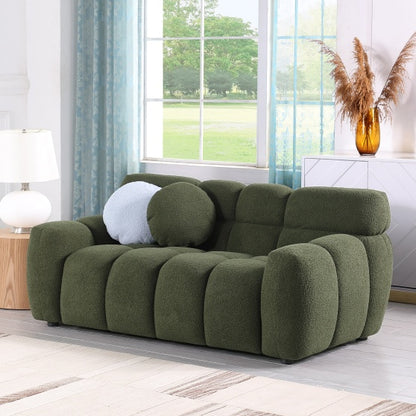 Modern Upholstered Green Sofa